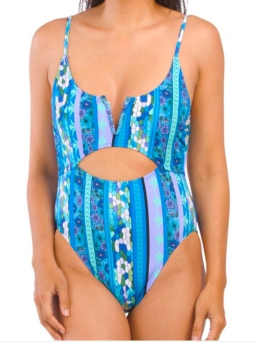 Lucky Brand NWT One Piece Swim Cutout Detail Size M